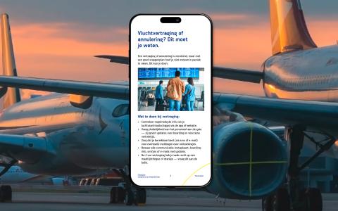 Checklist vliegtuig banner