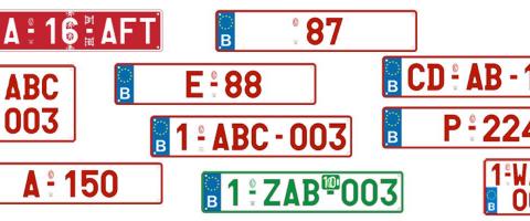 plaque d'imamtriculation / nummerplaat