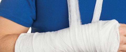 gebroken arm - plaster