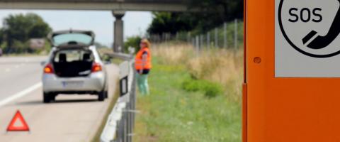en panne sur l'autoroute