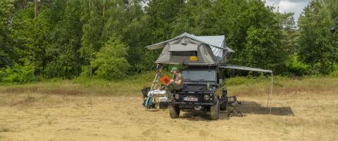 Daktenten op Land Rover