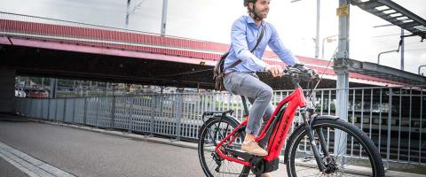 fietsen naar het werk