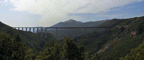 Italie, le pont Viadotto Italia (A2)