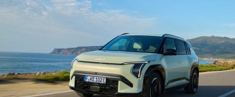 Kia EV3 Long Range sur la route