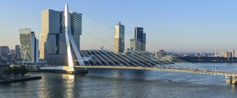 Pays-Bas, Rotterdam, le Pont Erasmus