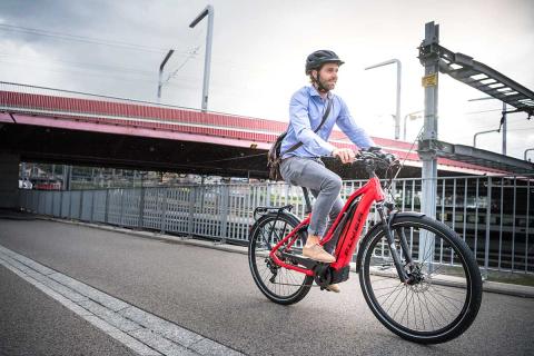 Au travail à vélo