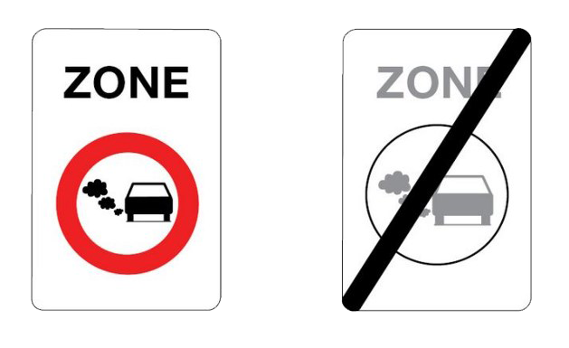 verkeersbord lage emissiezone