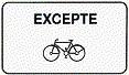 excepté vélo