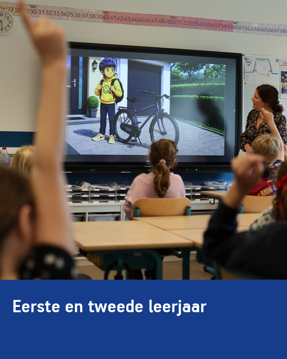 Ring Ring les op de basisschool met fietseducatie voor leerlingen van het eerste en tweede leerjaar.