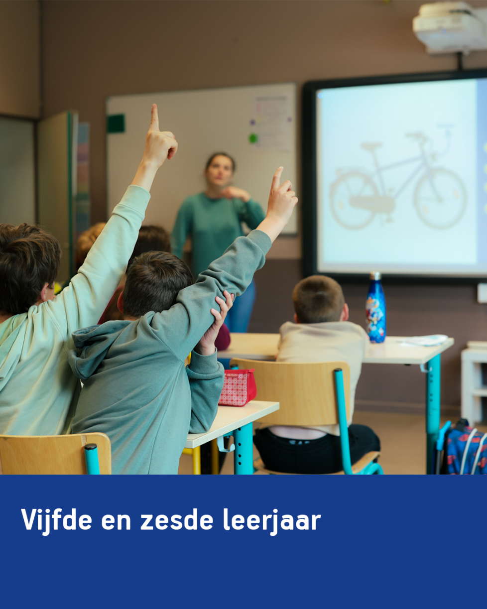 Verkeersveiligheidsworkshop voor leerlingen van het vijfde en zesde leerjaar met focus op veilig fietsen.